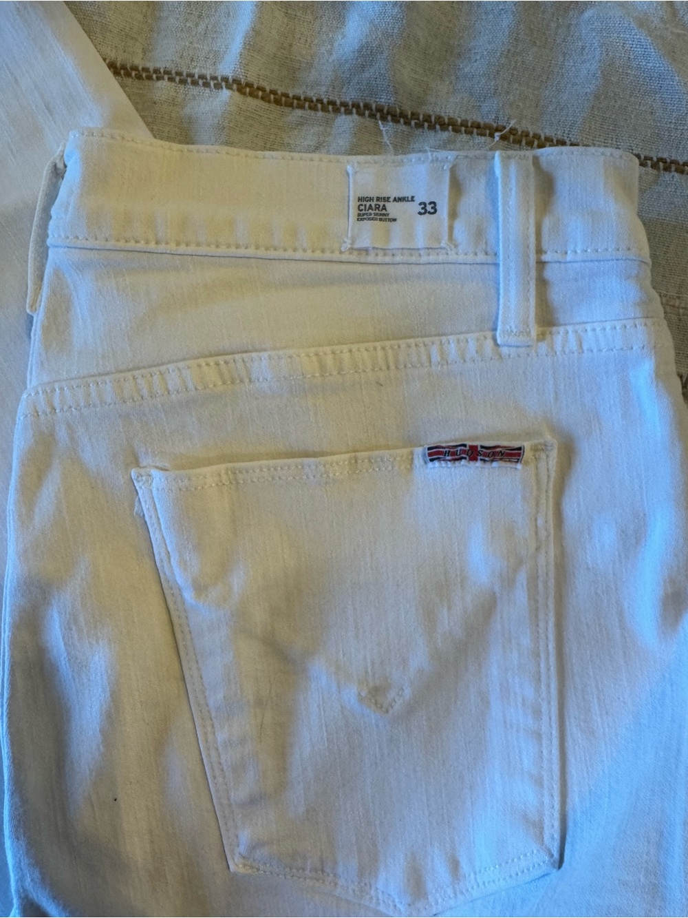 High-Rise White Hudson Women’s Jeans